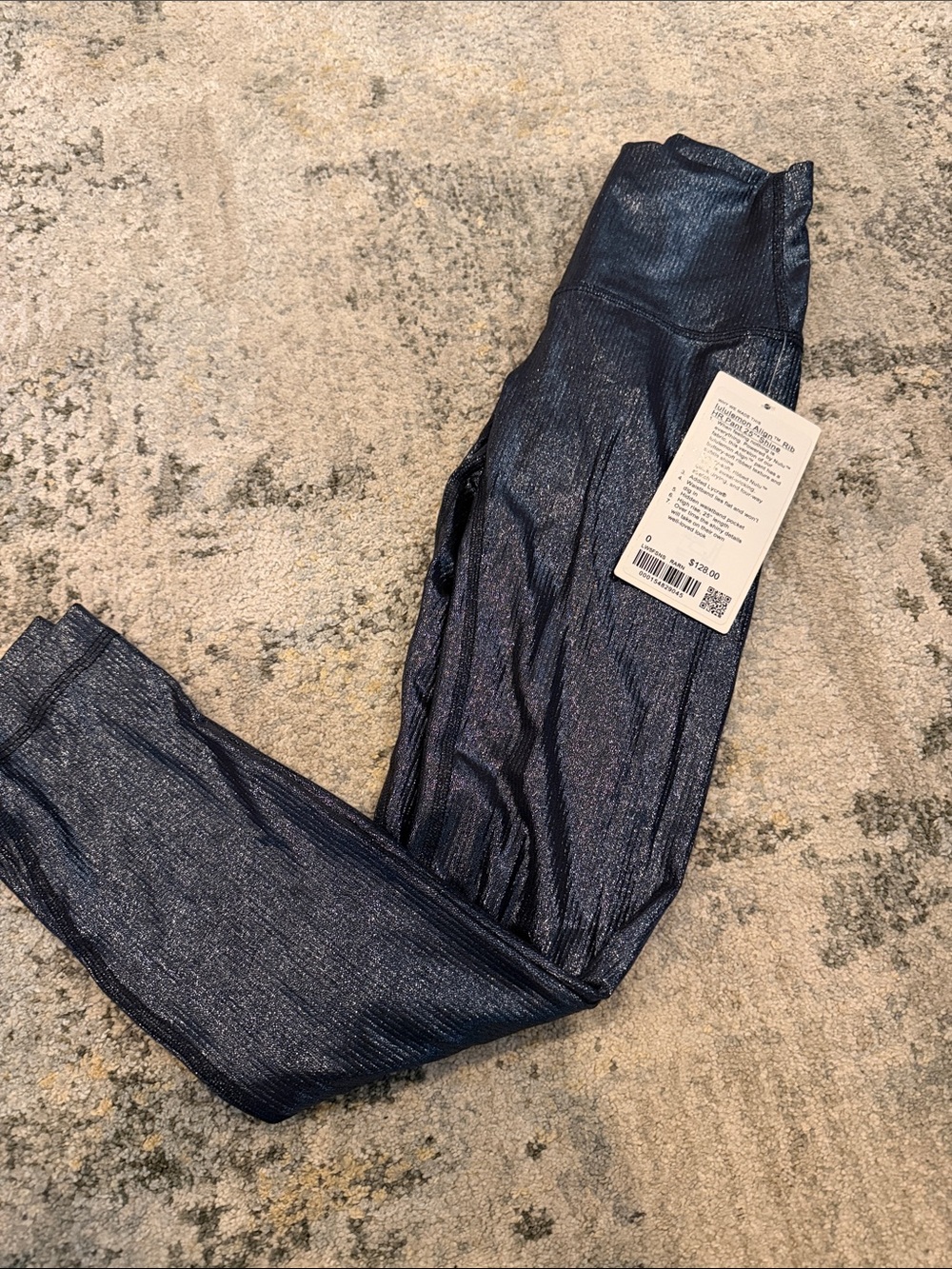 lululemon athletica Shimmer Dark Navy align leggings